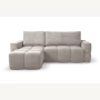Fumo Komfortowa sofa narożna pikowana Tkanina Onega 14